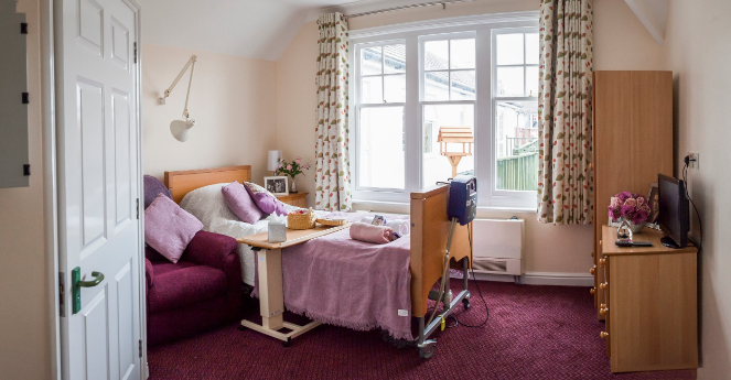 Purple bedroom