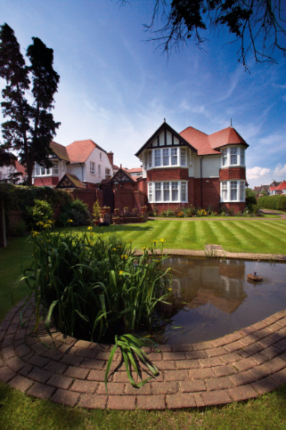 Gardens with pond