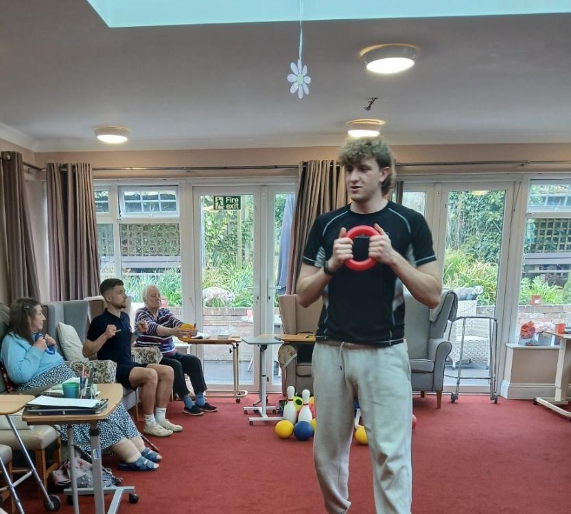 exercise instructor in care home