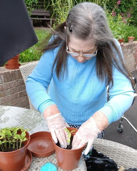 resident gardening